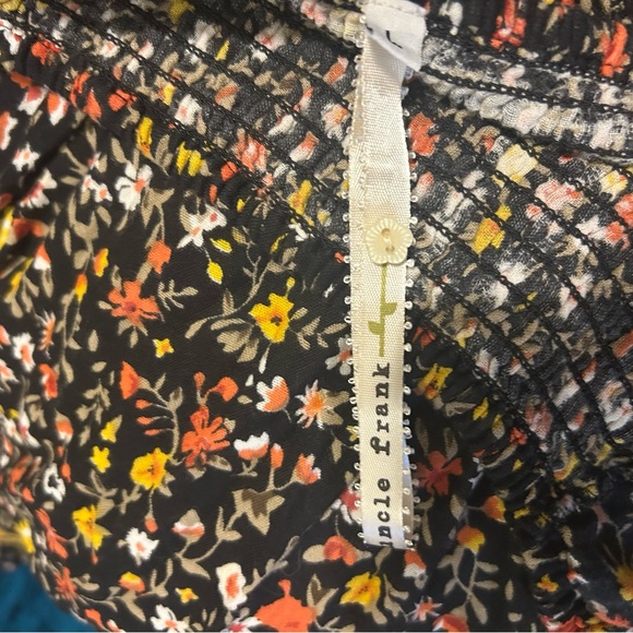 Uncle Frank Black Floral Long Sleeve Dress - Picture 2 of 2